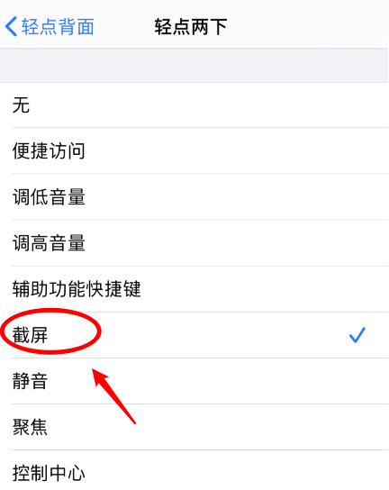 崇阳苹果手机维修分享iPhone12如何启用双击截屏 